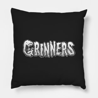 Grinners White Pillow