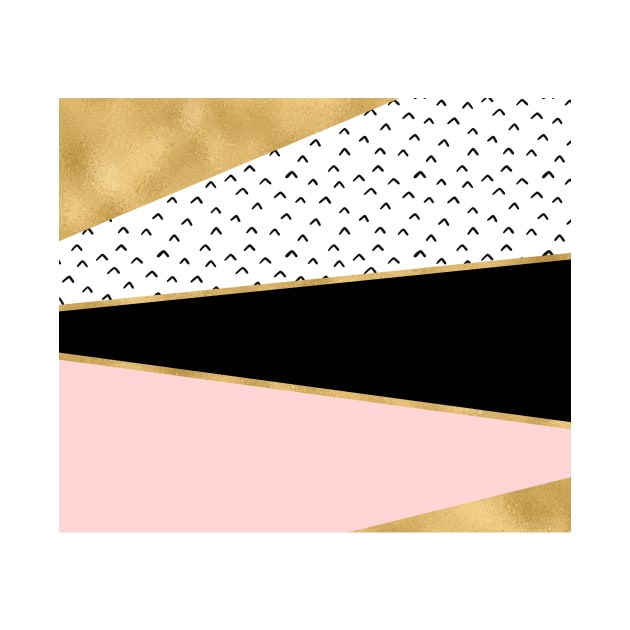 Grand geometric rose golden tones by RoseAesthetic