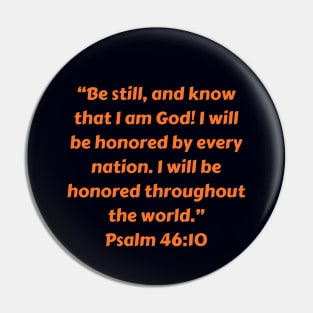 Bible Verse Psalm 46:10 Pin