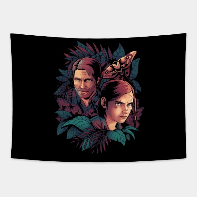 Lose Myself - Ellie and Joel - The Last of Us Part II Tapestry by Geekydog