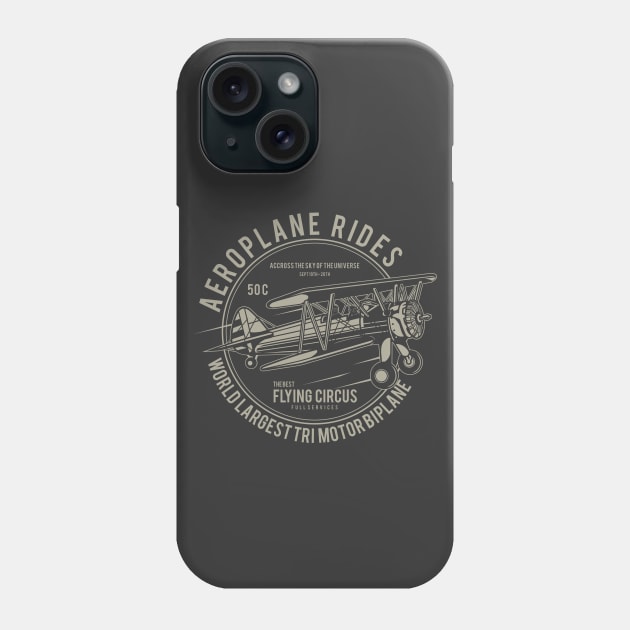 Aeroplane Rides: Flying Circus Phone Case by Jarecrow 