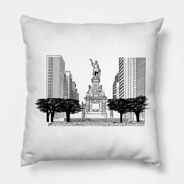 Monumento Pillow by Digilogos