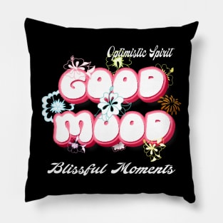 Fluttering Delight Blooms and Butterfly Magic good mood for mens and womens Pillow