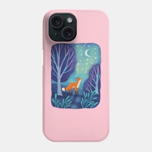 Fox At Night Phone Case