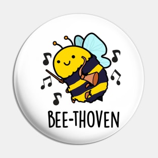 Bee-thoven Cute Music Bee Pun Pin