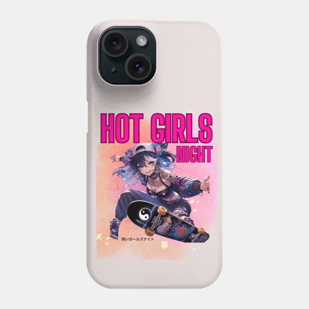 Kawaii, Anime Girl, Hot Girls Night | Catsie Cat Phone Case by Catsie Cat