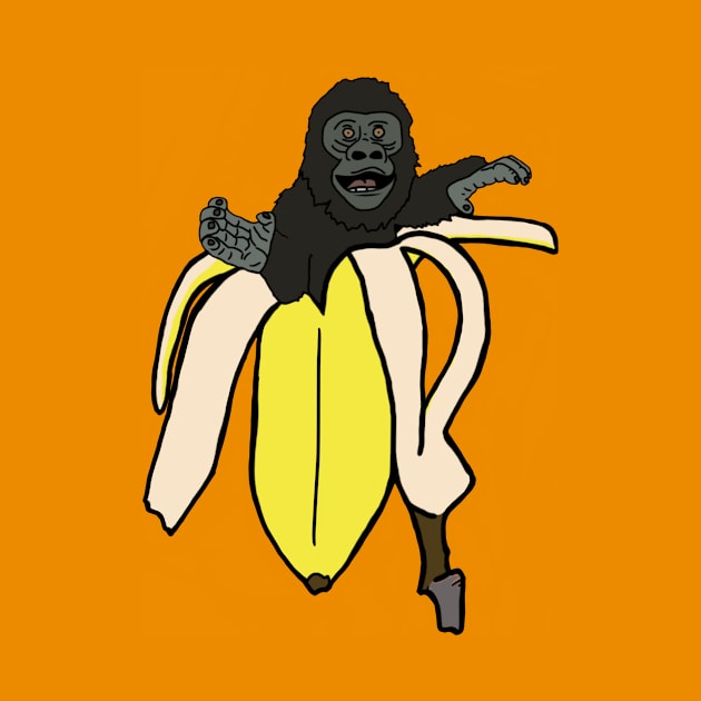 Chester Chimp Banana Logo by Monkeybarfight