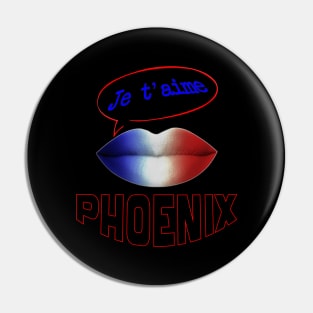 FRANCE JE TAIME PHOENIX PUNK Pin