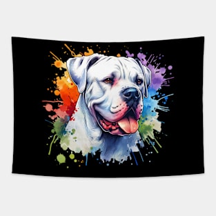 Watercolor Dogo Argentino Tapestry