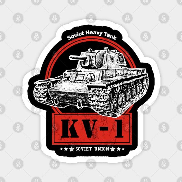 KV-1 Soviet Heavy Tank Magnet by rycotokyo81