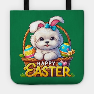 Maltipoo Easter Bunny Tote