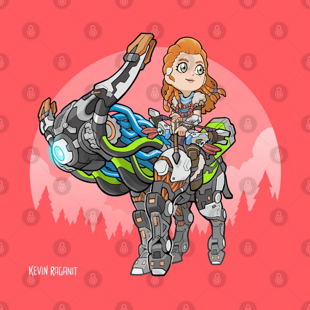 Horizon Zero Dawn Aloy & Broadside by fallerion