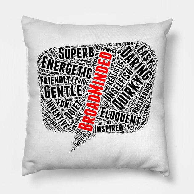 Positive Words, Positive Vibes, Quotes Pillow by HALLOWEEN SUBLIMATION