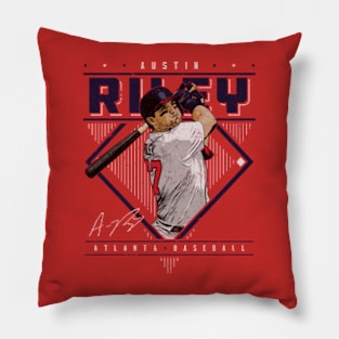 Austin Riley Atlanta Diamond Name Pillow