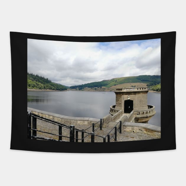 Ladybower Reservoir, Peak District Tapestry by mwcannon