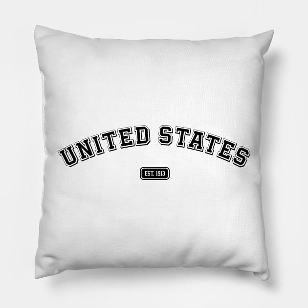 United States Est 1913 Pillow by silentboy