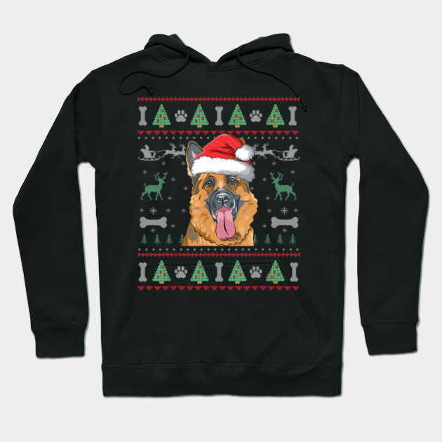 german shepherd christmas sweatshirt