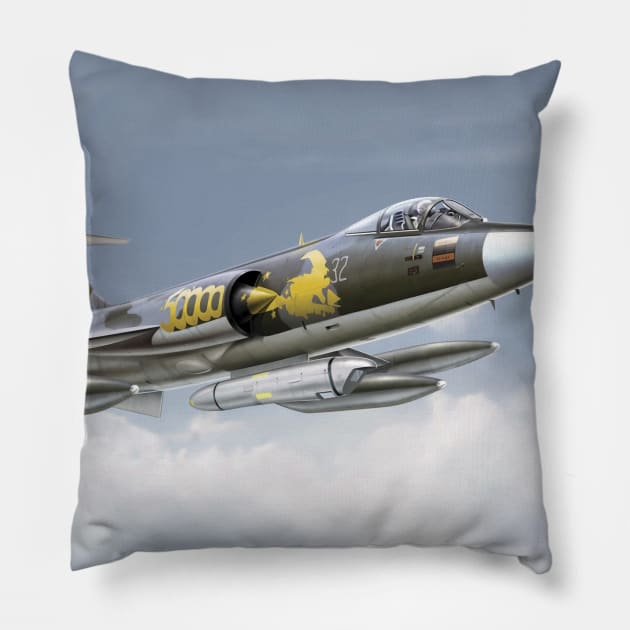 F107 Starfighter Pillow by Aircraft.Lover