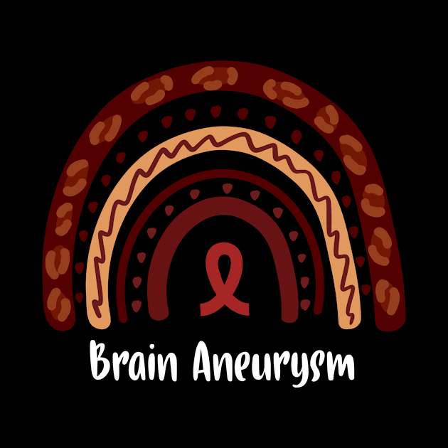 Brain Aneurysm Rainbow Awareness by MerchAndrey