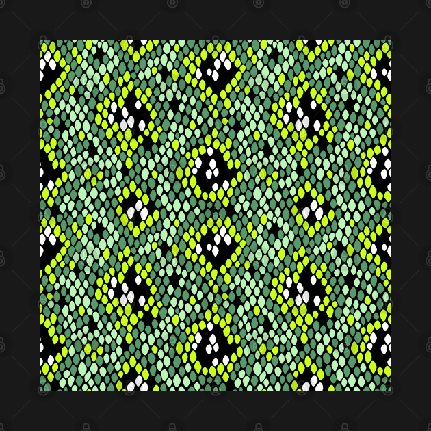 Snakeskin Pattern (Green) by illucalliart