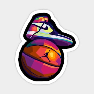 Basketball x Shoes Pop Art Magnet