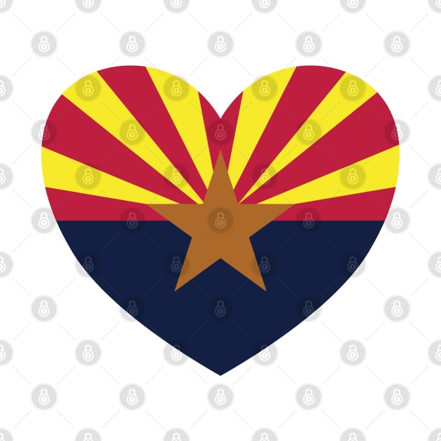 Arizona Flag Heart by DPattonPD