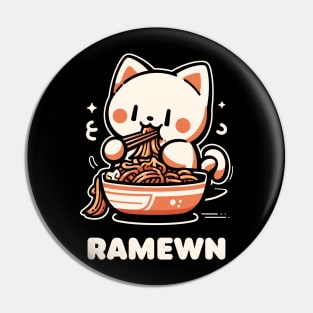 Ramen And Cats - Ramewn Pin