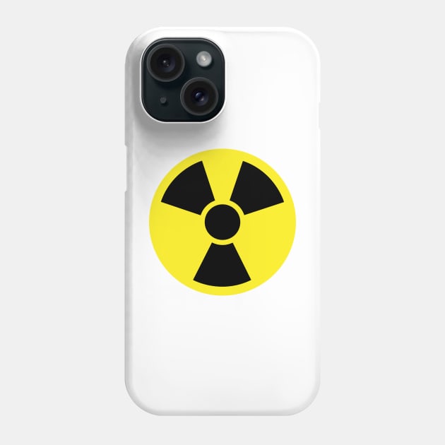 Nuclear radiation sign, nuclear warning symbol - radiation, energy, atomic power Phone Case by mrsupicku