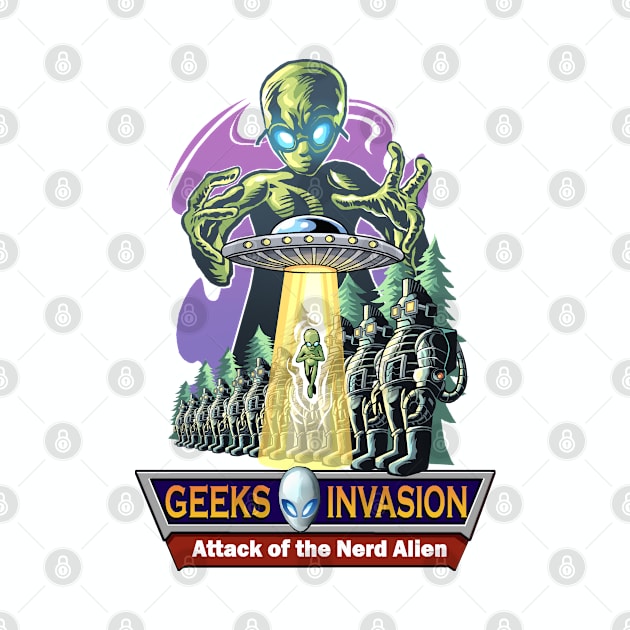 Alien Geeks Invasion by Artteestree