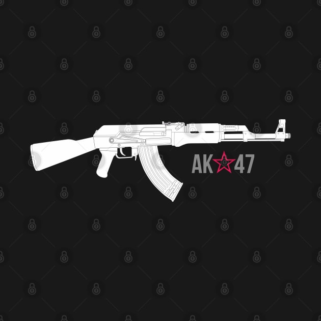 Legendary Kalashnikov assault rifle (AK-47) white version by FAawRay