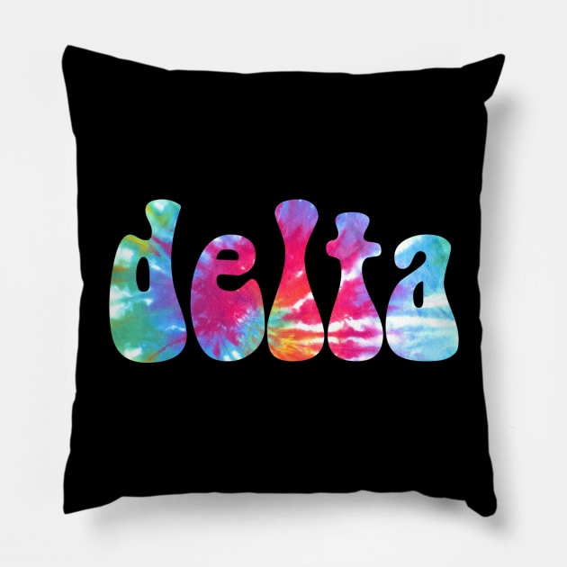 Tie Dye Delta Pillow by lolosenese