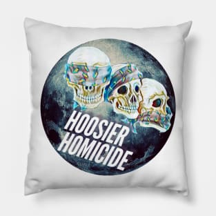 Hoosier Homicide Blue Moon Skulls Pillow