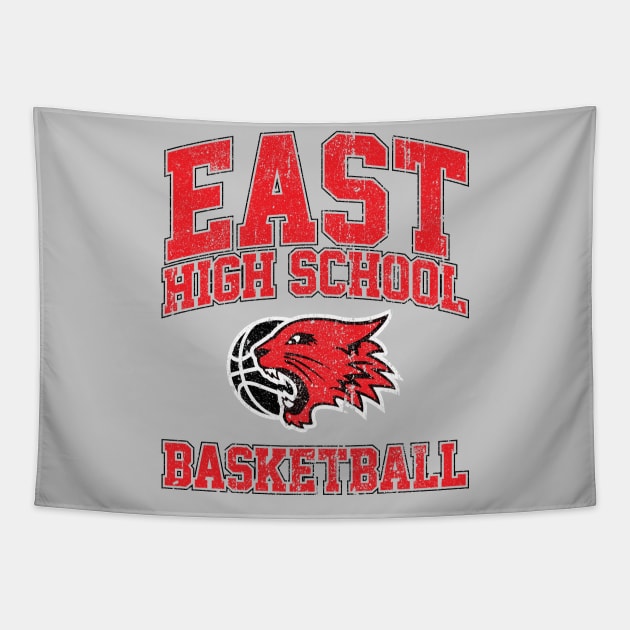 East High School Basketball (Variant) Tapestry by huckblade