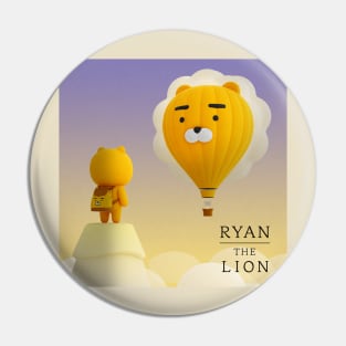 Hello! Ryan Kakao Friends (헬로! 라이언 카카오프렌즈) - Ryan The Lion Pin