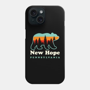 New Hope Pennsylvania Hiking Camping Bear Phone Case