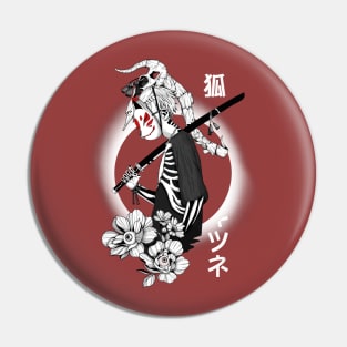 Demon Kitsune Pin