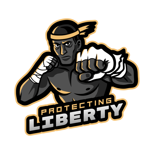 Protecting Liberty - MMA Fighter by Mega Tee Store