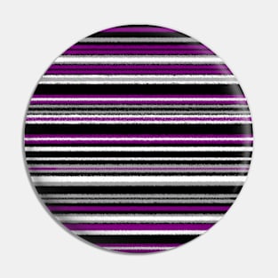 Asexual grunge stripes Pin