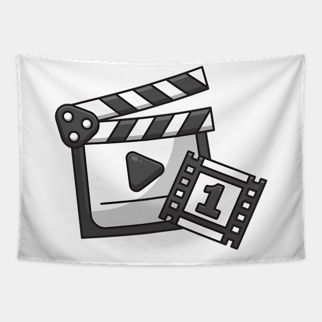 Clapper Board Tapestry by fflat hds