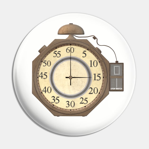 Pool clock Pin by MOUKI