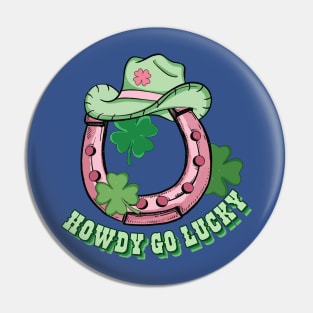 Western Howdy St Paddy St Patricks Day 2 Pin