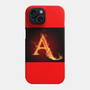 Fire letter set "A" Phone Case