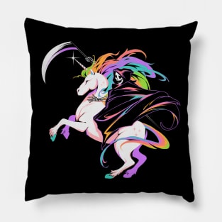 Death Unicorn by Tobe Fonseca Pillow