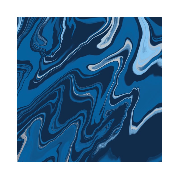 Wavy Liquid Marble - Blue by speckled