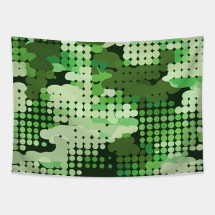 HieroThyme Greenleaf Woodsland camouflage W0001-b Tapestry