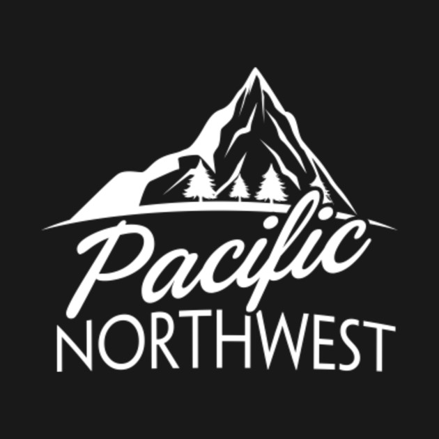 Pacific Northwest PNW Outdoors Trees Mountain T Shirt - Pacific - T ...