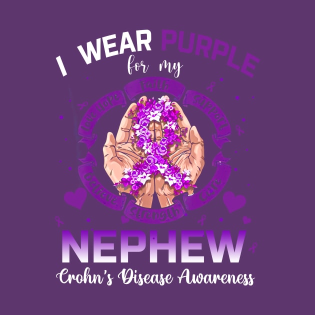 I Wear Purple For My Nephew  Crohn's Disease Awareness by thavylanita