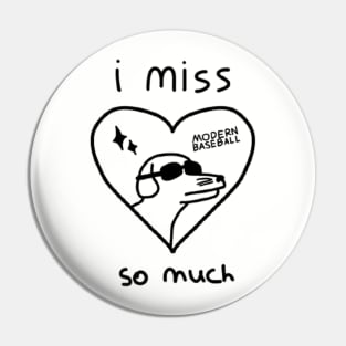 I miss modern baseball sm Pin