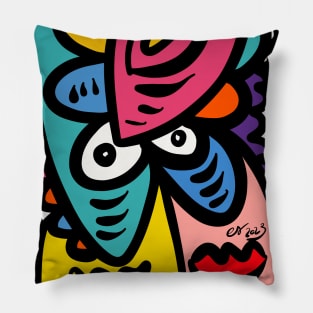 Colorful Graffiti Cool Creature Pillow