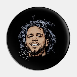 J Cole Big Face Pin